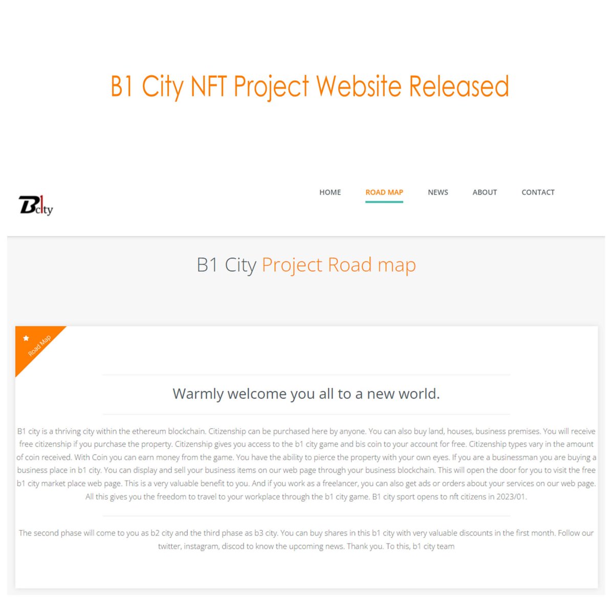 B1City's tweet photo. Hey ......Our web site Released 
Visit now Collectors  https://t.co/X2IIqlTMwG

#NFTCommunity #NFTGiveaway #NFTdrop #NFTProject #NFTProject #NFTGiveaways #nftcollector #NFTGame #cryptocurrecy #Etherum #ETH @MikeBou50116376 @6499Ape @opensea @NFTBroskii @DogLordof @hadawathhora https://t.co/IYD0YY01Zn