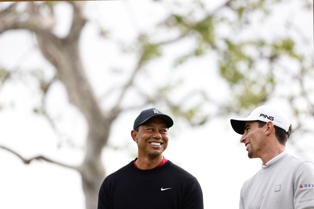 GolfChannelLA's tweet photo. Tiger, Joaco. Una caminata que se repetirá en #TheMasters https://t.co/WiUO0kWMIB