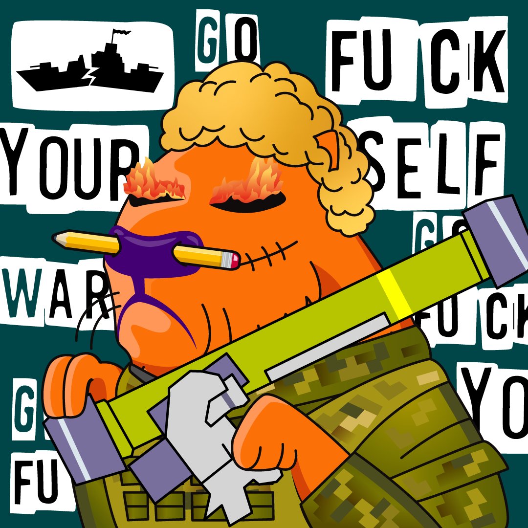 Drop new #NFTs about the #UkraineWar. All money earned will be spent on #charity for the victims of the war. 

#charitynft #Ukraine️ #Bucha #BuchaMasacre #NFTCommunity #ukrainiannft #NFTdrop #nftnews #moneyforukraine #HelpUkraine #NFTartist #cryptocurrency #russianwarship #eth
