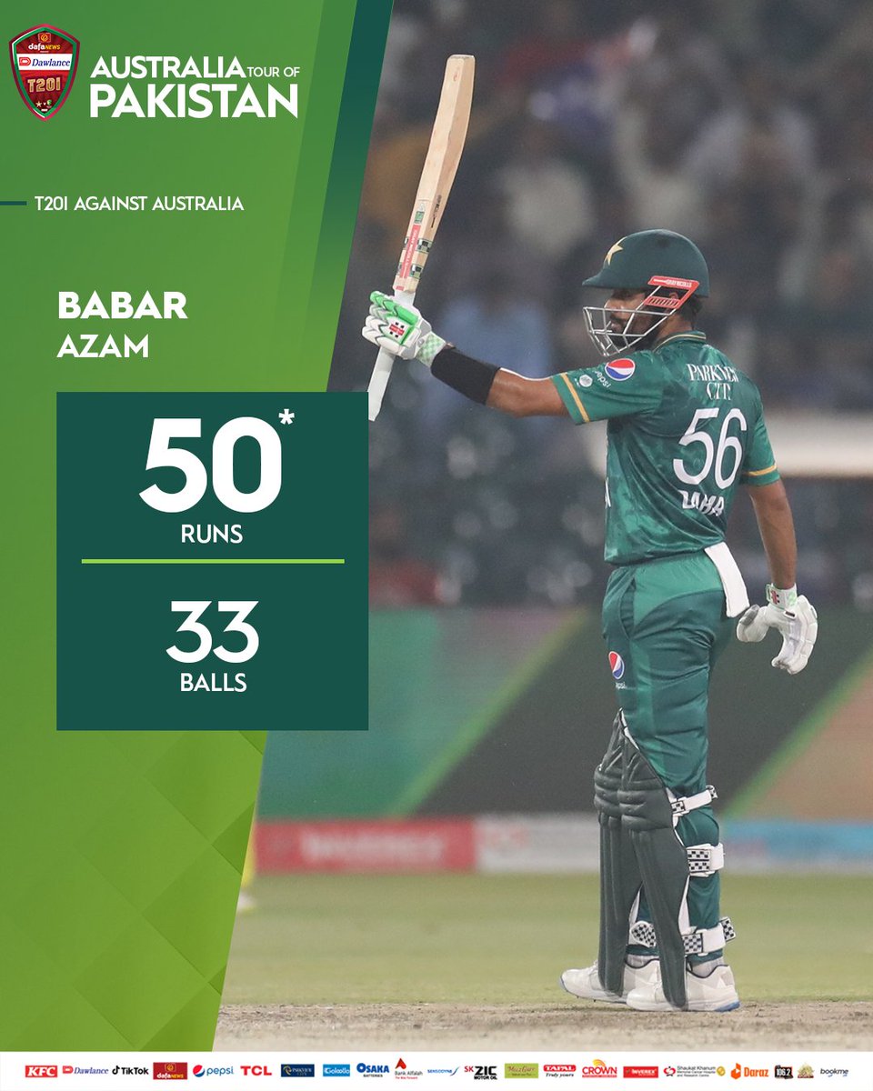 5⃣0⃣ for the Fab ONE. 

#BoysReadyHain l #PAKvAUS