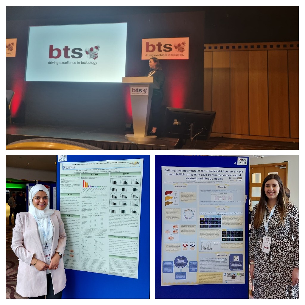 Great day for Team Bioenergetics at #brittox2022 <a href="/BritToxSoc/">BritishToxSociety</a>. I am immensely proud of <a href="/becca_jensen/">Rebecca Jensen</a>, @robynkiy and Faten BinDayel for their fantastic communications publicising our exciting work 👏 <a href="/pandtuol/">P&T_UoL</a> @livuniHLS