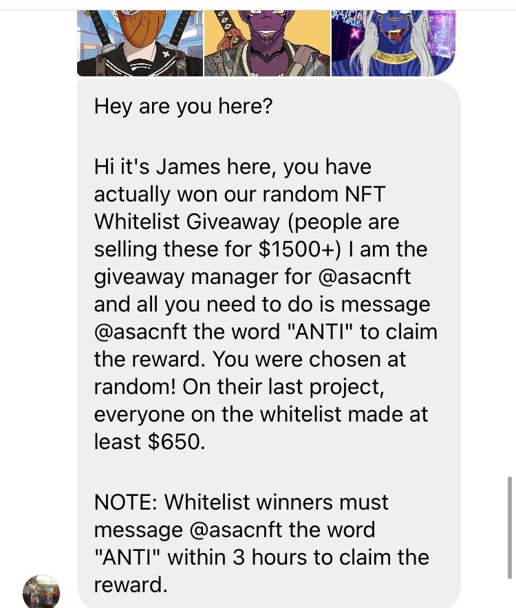 John_coinb's tweet photo. You like NFT. Why do you always send messages like this? https://t.co/Ah4c2mhimo