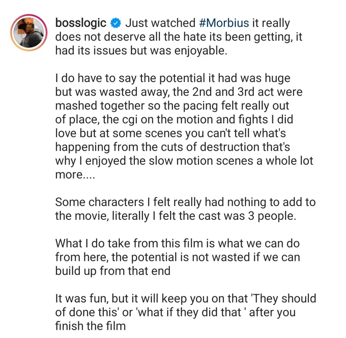Watched #Morbius 