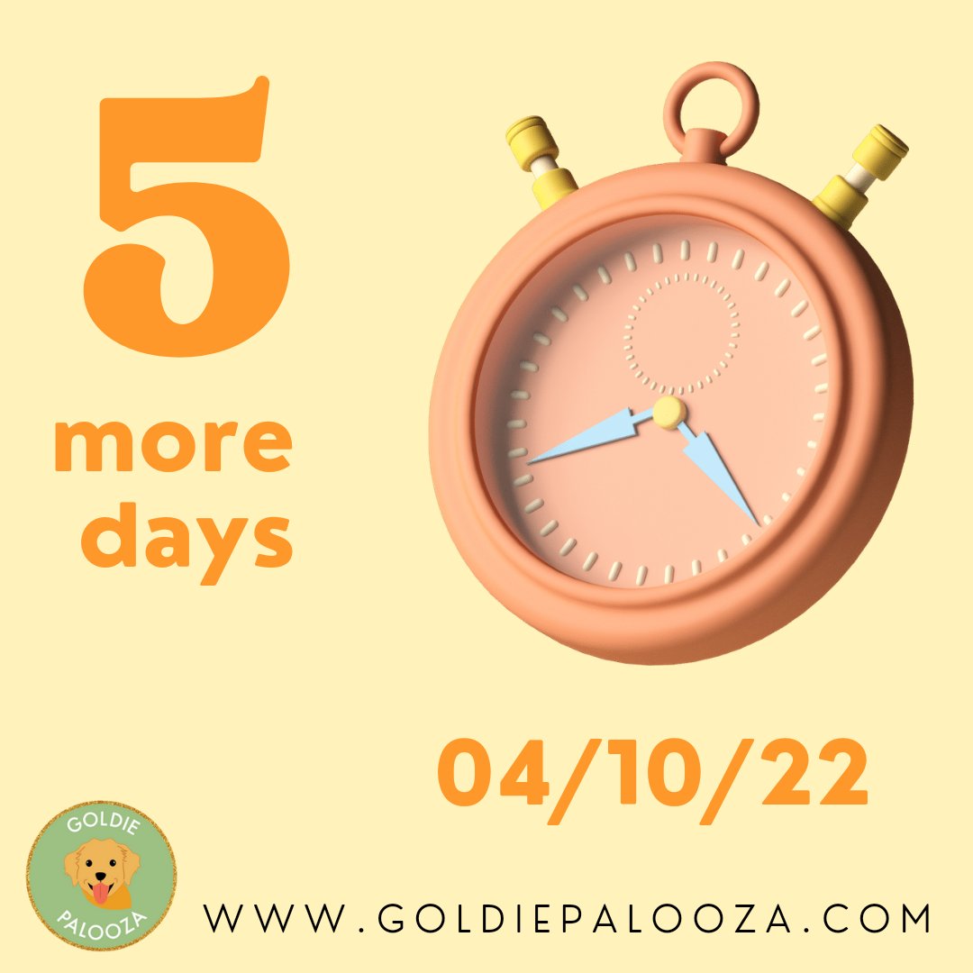 SoCalGoldenRetr's tweet photo. 5 more days to the biggest Golden Retriever event of the year here in Southern California. Full proceeds will benefit the rescues! All infos at https://t.co/uuKDBC8K2I Time to pawty!!! @ShannaNBCLA @AlexBistonTV @KTLAMorningNews @abc7community @PEOPLEPets @latimes @ocregister https://t.co/aKPmRh6XYU