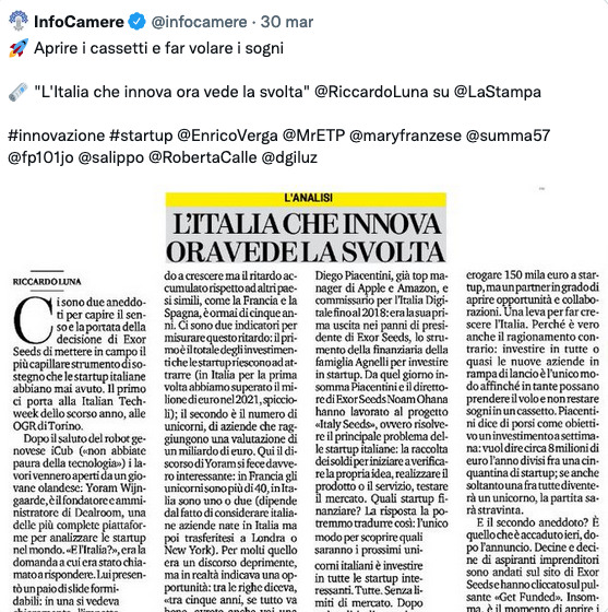 GammaDonna_'s tweet photo. Parte #ExorSeeds per le #startup innovative in fase seed e pre-seed:
🌀150K erogati in conto capitale
🌀processo decisionale veloce
🌀Founder friendly terms (no rappresentanza nel CDA delle società)
Qui (https://t.co/9gHd8UQMli...) il link. Che ne pensate? @RiccardoLuna https://t.co/6b6shpChoH