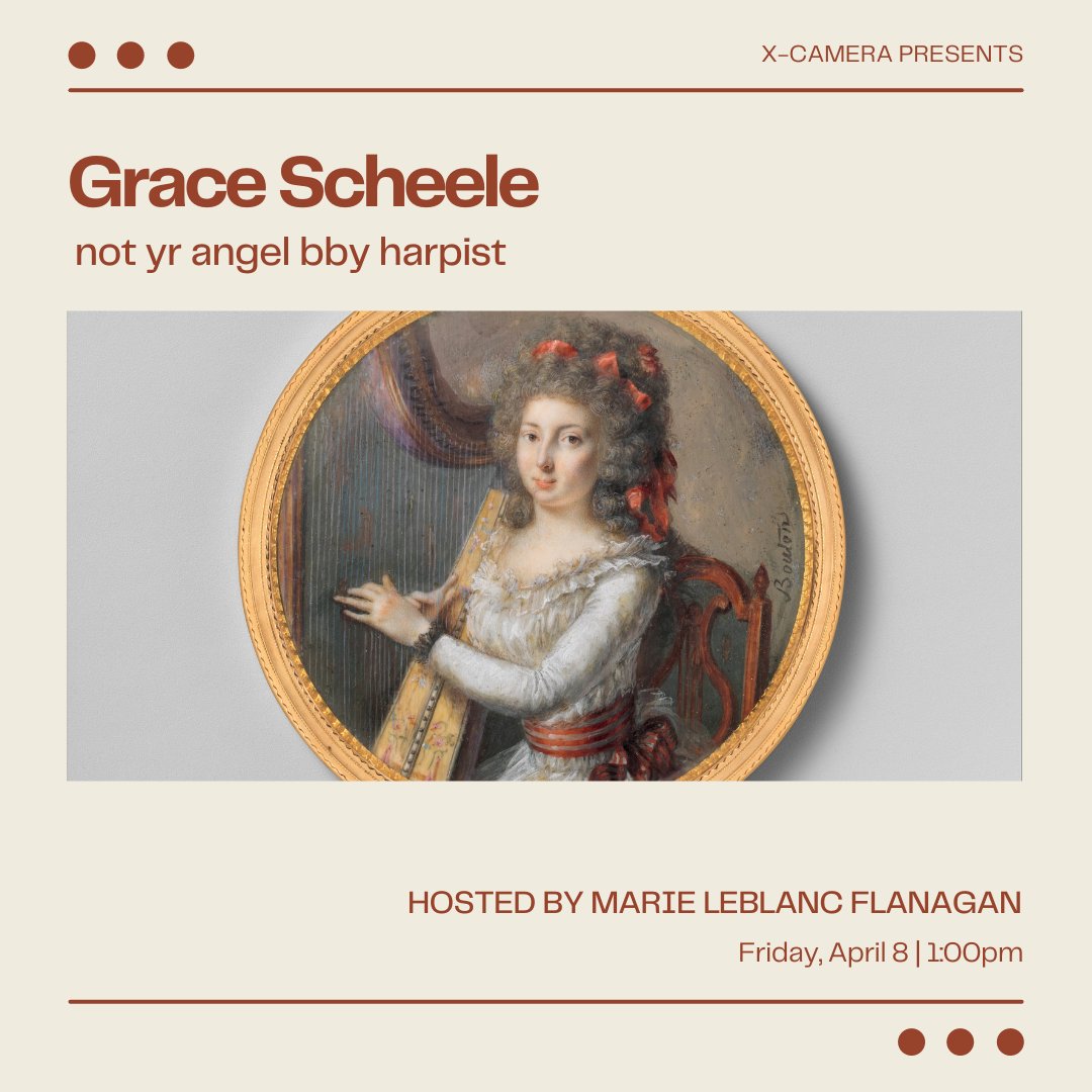 InterArtsMatrix's tweet image. Join us this Friday at 1:00 to hear Grace Scheele (another one of the incredible #COVECOVOX mentees) discuss her provocative new project 🎶

Register here: eventbrite.com/e/x-camera-pre…