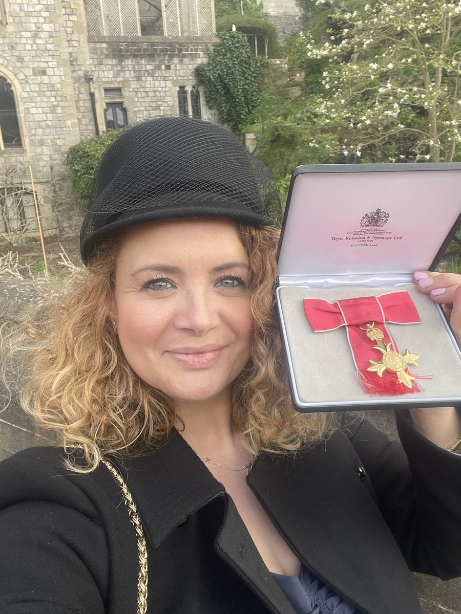 I know the honours system isn’t everyone’s cup of tea. But for this girl who grew up on free school meals &amp; whose mum worked two low paid jobs to keep a roof over our heads, I was so proud to collect an OBE, for services to human rights, today ❤️