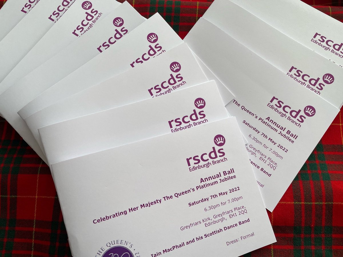 dancingforth's tweet photo. Tickets for our Ball celebrating HM The Queen's Platinum Jubilee are ready to be posted. If you've not yet bought your ticket there is still another 2 days to grab a bargain. 
https://t.co/3qby1tz6tk

#DanceScottish #RSCDS #PlatinumJubilee #Edinburgh https://t.co/QXhstVs1mX