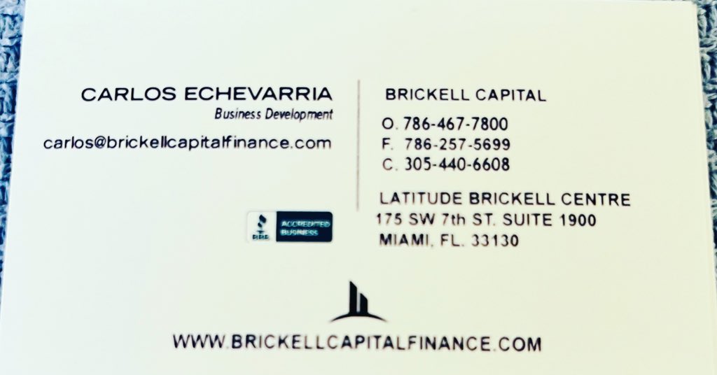 BangkokTrading's tweet photo. Brickell Capital Finance 

Hard Money Business, Equipment and Commercial Real Estate Funding. 

Mobile: 305-440-6608
carlos@brickellcapitalfinance.com https://t.co/V3eITABkqC