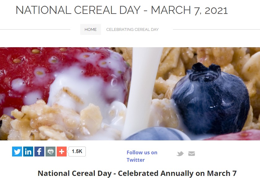 National Cereal Day tweet media