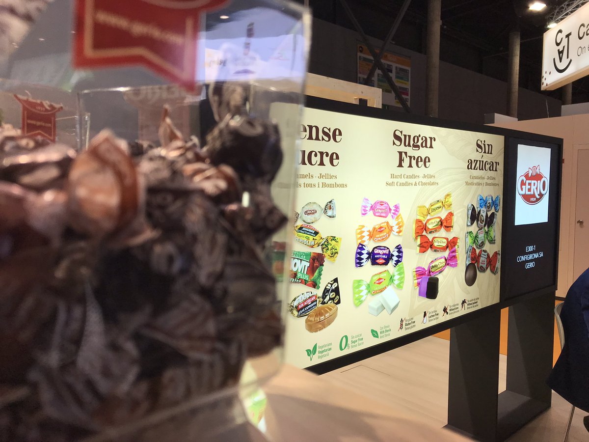 Configirona's tweet image. #Alimentaria2022 2nd day. 🤩 #sugarfree #candies #chocolates #Gerió