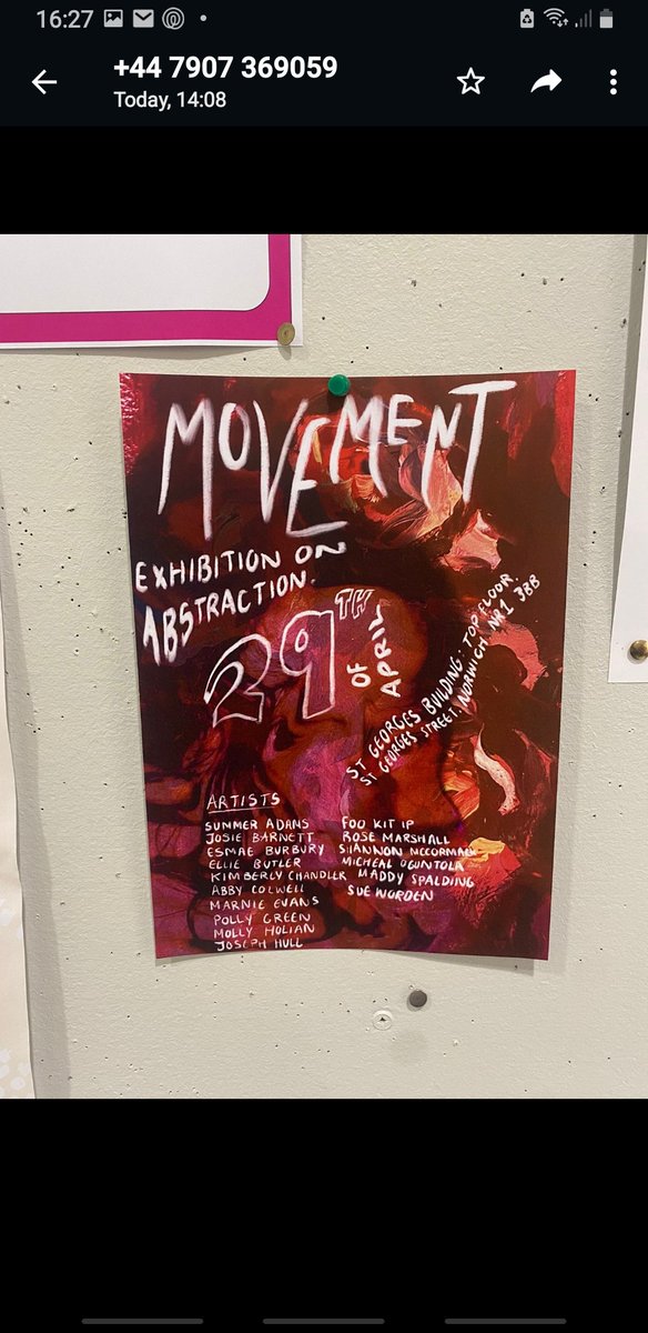 Come and see Year One Show, 29 April, Top Floor, St George's Building, NUA