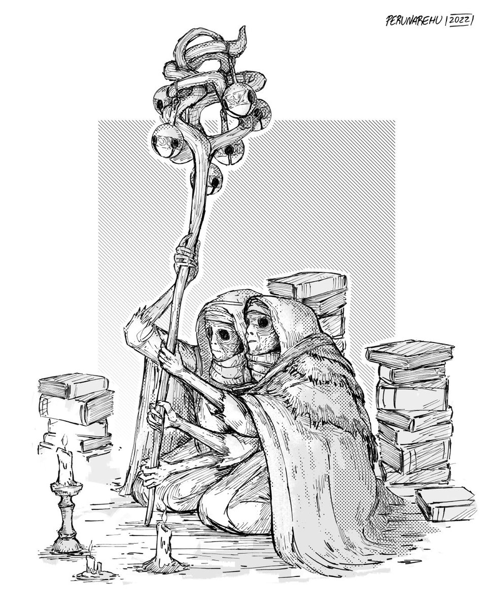 Twin Maiden Husks - Elden Ring

"Best selection in the Lands Between!"
Trying out Clip Studio, found some fun brushes with comic feel.

#ELDENRING #EldenRingFanart