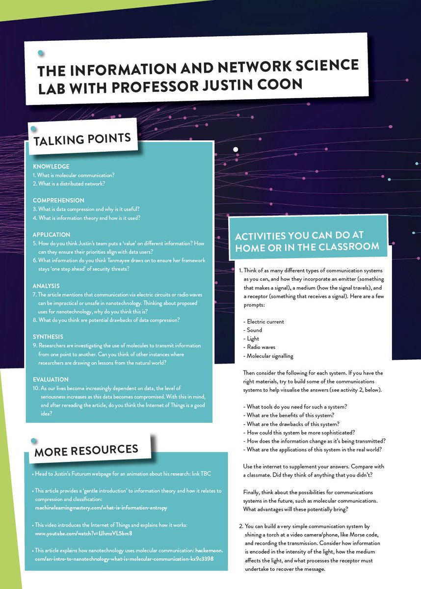 FUTURUMCareers's tweet photo. In our latest collection of #teacher #resources we explore #Engineering #science with Prof. Justin Coon (@justinpcoon)    

Free to download are the Article, Activity sheet and Animation via the link below:
https://t.co/dt7UYgbmhA https://t.co/v9i3BLNBNK