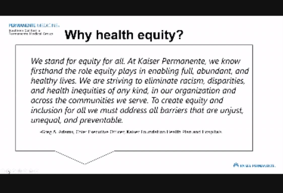 KPSDFMR's tweet photo. Another great #KPFacDev session - this time on the crucial topic of #HealthEquity @KPResidencySCal @vathyal https://t.co/9xitpuM9Uu