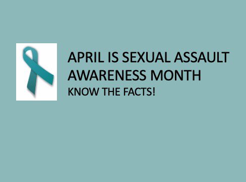 WSCSAAC's tweet photo. April is sexual assault awareness month. Read and know the facts!
@NorthernSunConf #NSICSAACCup https://t.co/1vBRy6MoNk