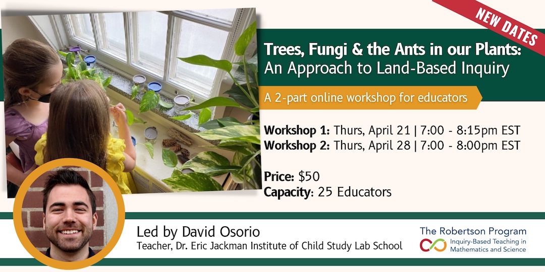 Want to hear how stories, outdoor investigation, and assessment can support teachers &amp; students and deepen their understanding of the land? Apr. 21 &amp; 28, join @DavidOsorioJICS for <a href="/robertsonprog/">The Robertson Program</a>'s interactive workshops on land-based inquiry. Sign up! bit.ly/3LHJ4cN🌲🍄