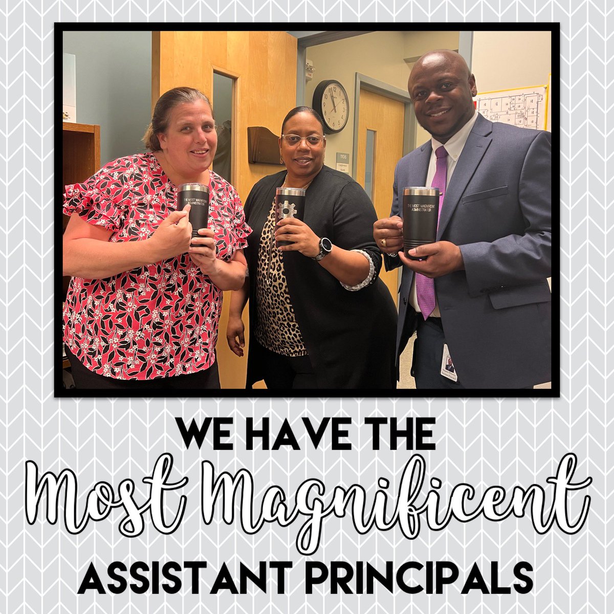 We have the MOST MAGNIFICENT Assistant Principals. #WeAreWendell #APWeek <a href="/JPalmerWMS/">Jennifer Palmer</a> <a href="/MarsieRabii/">Marsie Rabii</a> <a href="/MagnusHemans/">Magnus Hemans</a>