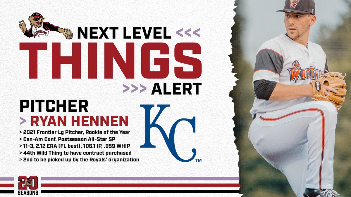 WashWildThings's tweet image. The 2021 @FLProBaseball Pitcher and Rookie of the Year is headed to the @Royals organization.

Join us in congratulating LHP Ryan Hennen (@RyanHennen10) on getting to the next level! His is our 44th contract purchase in team history.

📖: bit.ly/RyanHennenKC
#NextLevelThings