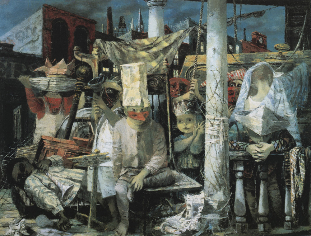 PhilipGustonArt's tweet photo. If This Be Not I, 1945 https://t.co/q24ni1eFVS #philipguston #metaphysicalart https://t.co/6rzyTSNDpj