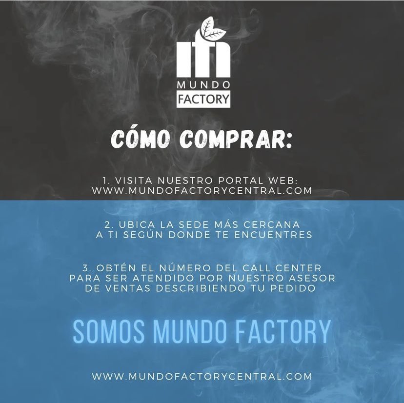 MundoFactoryof's tweet image. Fácil, simple, cómodo y eficaz! Contáctanos! #mundofactory #cigarrillos #tabaco #tabaqueria #venezuela
