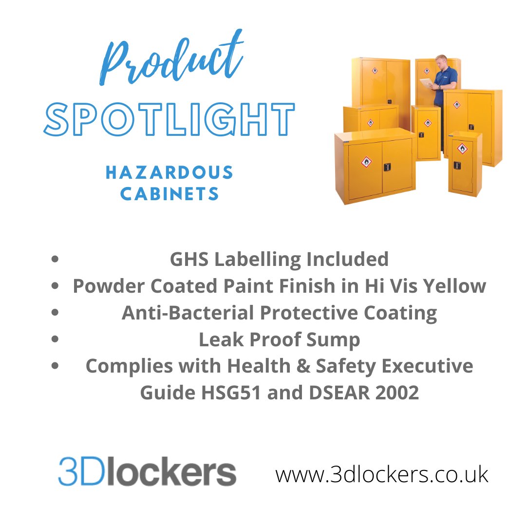 3DLockers's tweet photo. Our popular COSHH Cabinets continue to be one of our best sellers! Make sure you check out our full range at https://t.co/a8n8cl6x40  
#workplace #coshh #SafetyFirst https://t.co/Mu7dvYGdiD