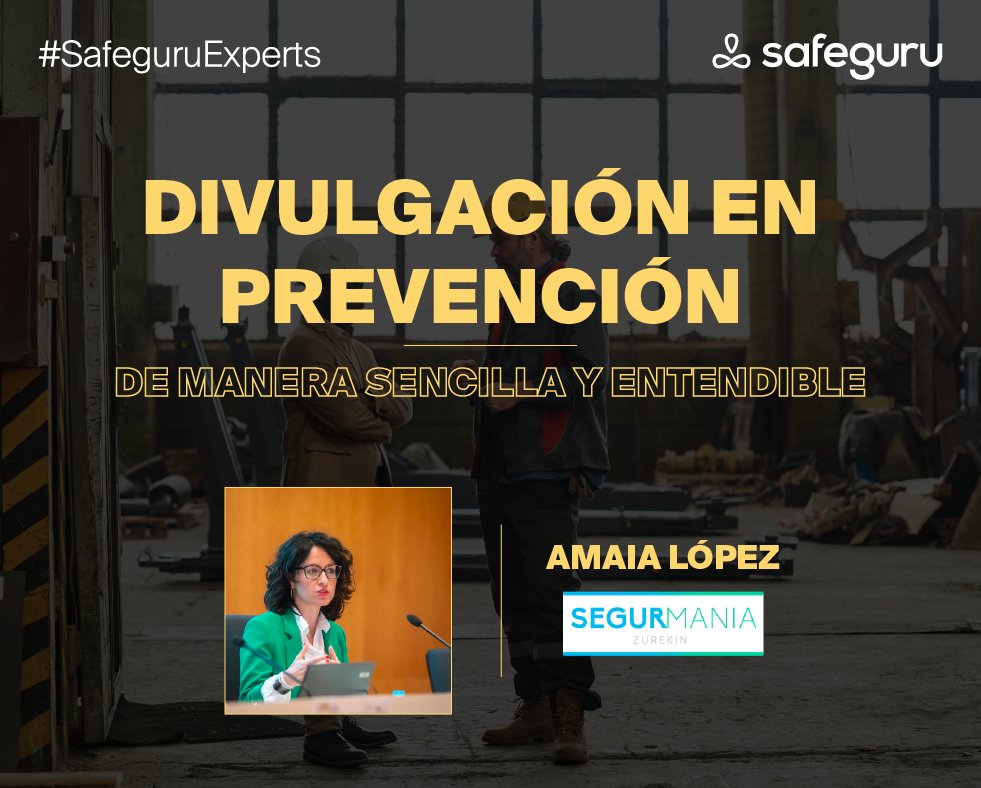 safeguru_ES's tweet photo. 🎓 #SafeguruExperts Divulgación en prevención de manera sencilla y entendible

Con @AmaiaLoi de @segurmania_, un espacio que muestra por qué es importante la cultura preventiva con un tono amable y cercano. ⬇️ 

#salud #seguridad #laboral #prl #sst #theoffice #blogsafeguru #blog https://t.co/a9KIZH7Esz