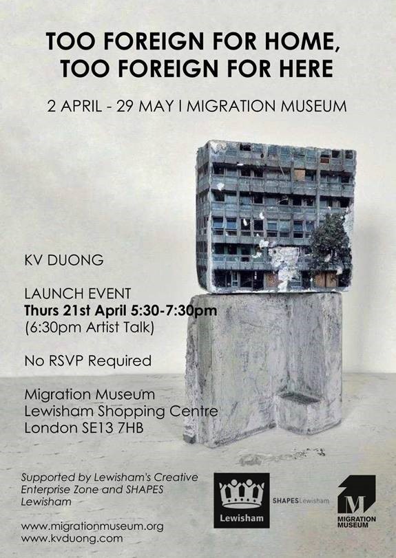 Delighted to see Vietnamese 🇻🇳- Canadian 🇨🇦 artist KV Duong's "Too foreign for home, too foreign for here" now on display at <a href="/MigrationUK/">Migration Museum</a>, as part of their Artist Showcase series spotlighting work by local artists with migrant heritage. 
Until May 29.

🔗 migrationmuseum.org/event/artist-s…
