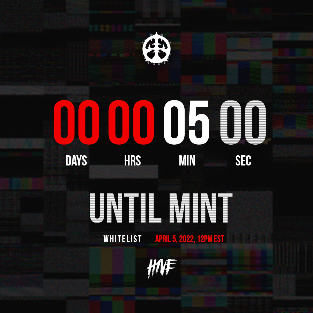 Hunters! 🚨

We're minting in 5 minutes, are you ready yet?

#NFT #MINTSOON #NFTLIVE #NFTPROJECT