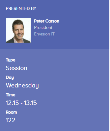 Don't miss <a href="/carsonpeter/">Peter Carson</a> speaking on Wednesday at #M365Conf on on Teams and Microsoft 365 External Users - Unstructured and Structured m365conf.com/#!/session/tit…
