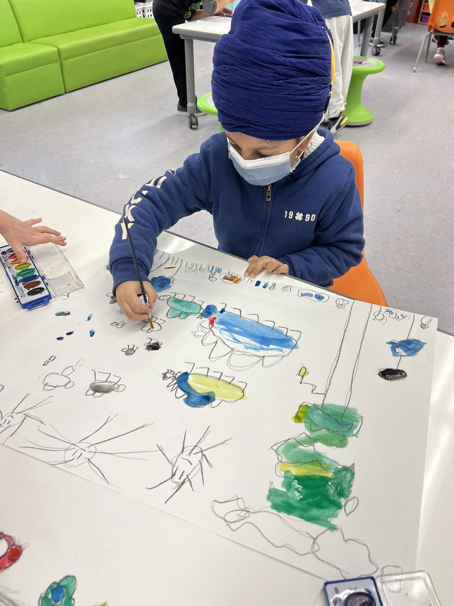 We read My Garden by Kevin Henkes and imagined our own gardens 🌻🌷 We brought them to life with watercolor paints! 🪴 #teamwillow <a href="/WillowRoadVS13/">Willow Road School</a>