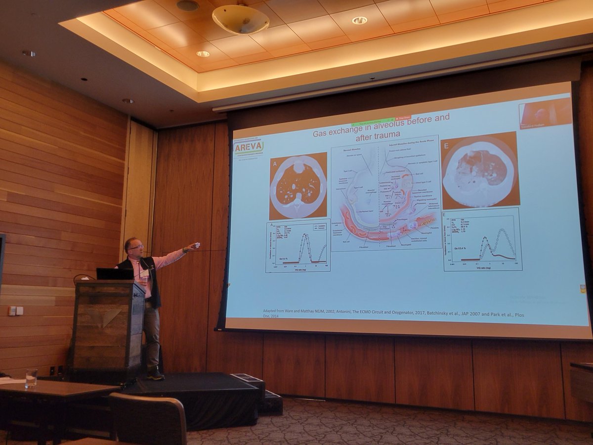 genevaUSA's tweet photo. AREVA Director Dr. Andriy Batchinsky presented on the changing practice of ECLS during COVID-19. #milmed #milmedtwitter #combatcare #criticalcare #criticalcaremedicine #ECLS #COVID19 (2/3) https://t.co/4SXQz8EJuz