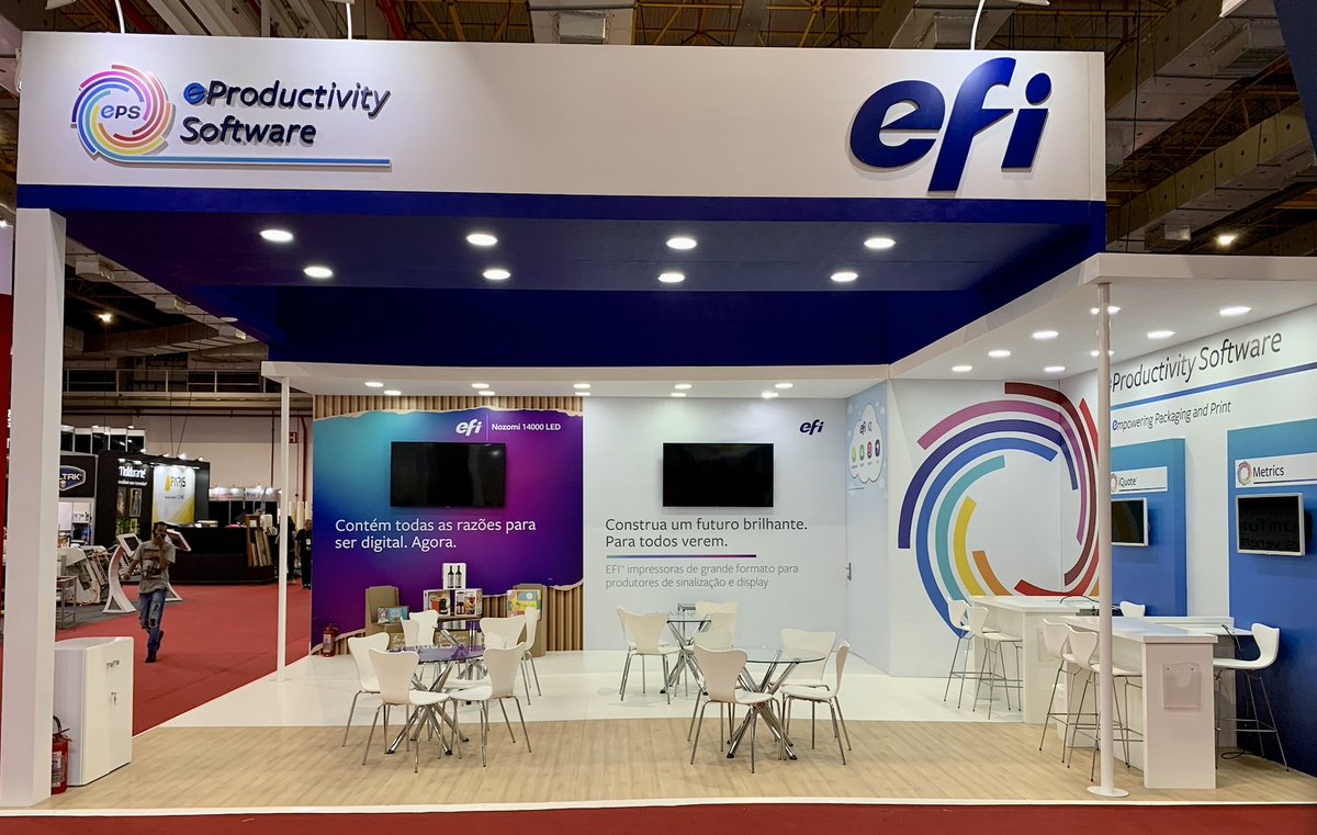 EFIPrint's tweet photo. Our team is ready and waiting to welcome guests attending #ExpoPrint 2022 in Brazil this week! Stop by our booth to learn more about our Display Graphics portfolio and to see the latest developments from our friends at eProductivity Software. https://t.co/L2D5zHi2pC