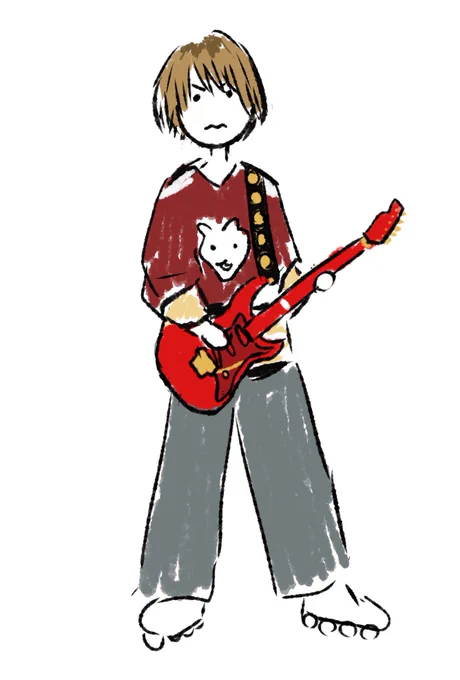  ローラーブレードしてた頃のkenさん描きました!! 