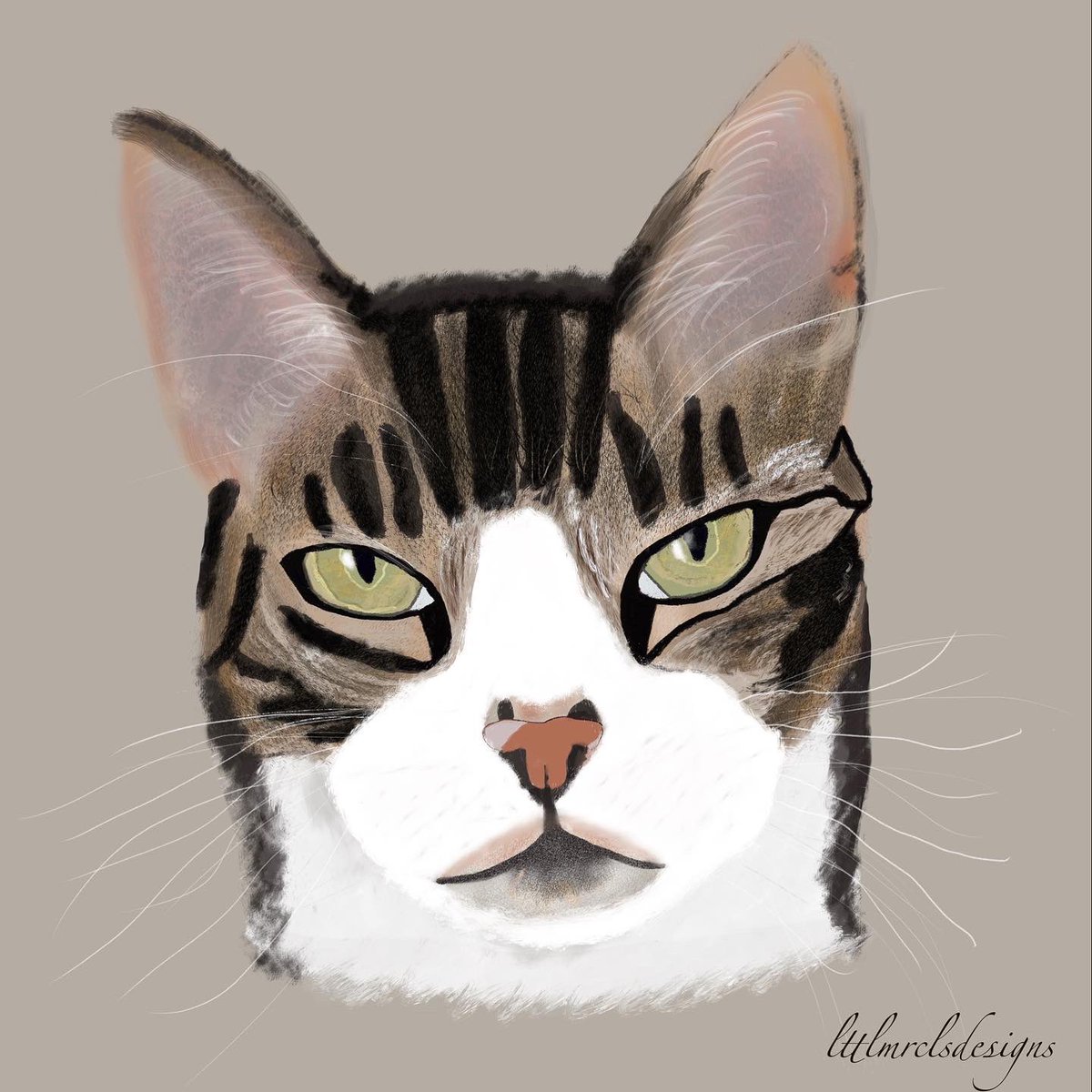 becca__welsh's tweet photo. Excited to share this item from my #etsy shop: Custom Cat Portrait, Custom Pet Portrait, Digital Illustration. https://t.co/ZUQxRdLH4t

I had so much fun drawing my little fur baby😻 Order your own pet portrait by clicking the link to my Etsy shop ♥️ https://t.co/hG83a50sZs