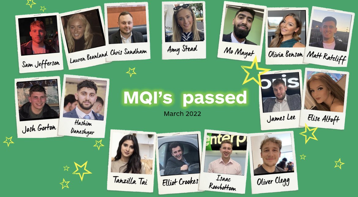 So much talent in the North East Group at Enterprise right now with 15 of our Management Trainees passing their Management Qualification Interviews in March and gaining their first promotion.
HUGE congratulations to you all!!