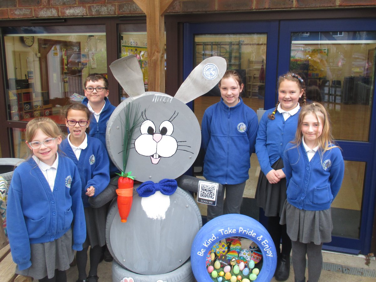 The children have had great fun creating our recycled tyre Easter Bunny for the <a href="/Communitywarden/">Community Wardens</a> for display outside St. Peters Church in #sudburysuffolk. We hope everyone will hop along and have a look over the Easter Holidays.