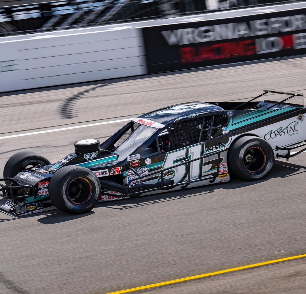 Justin Bonsignore claimed the victory at Richmond Raceway last weekend! 🏁⁠ #NWMT 📸: @nascarroots⁠ ⁠