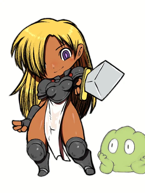 ククク・・なにがオルレアンの乙女だ!カラーエディットで羅刹に改造してやったわ!  #格ゲーキャラ描こうぜ #ワールドヒーローズ #ジャンヌ 