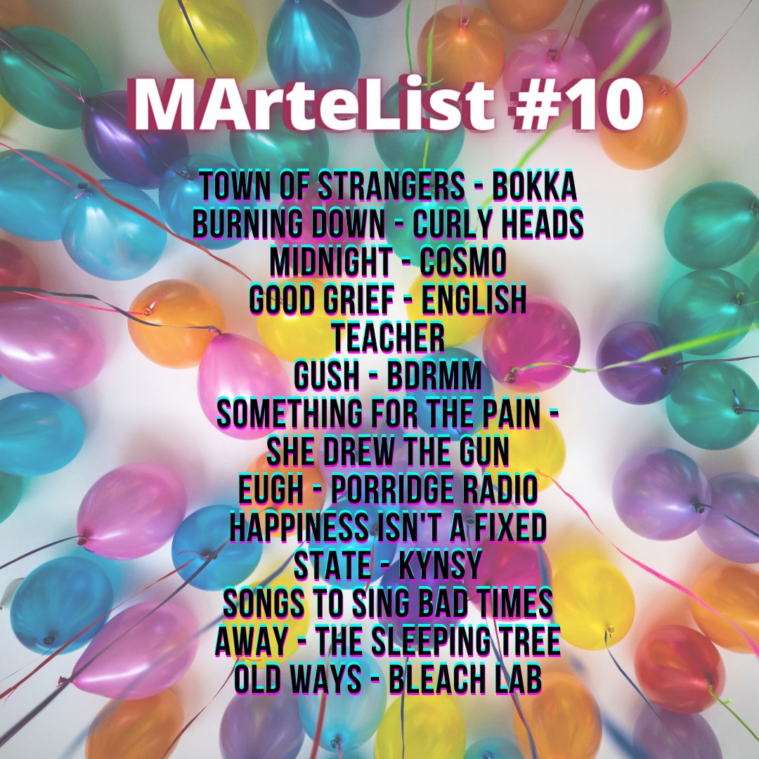 MArteLabel's tweet image. Tornano #MArteList !

Questa, intitolata "Songs to sing bad times away" è il decimo appuntamento con la playlist di MArteLabel e comprende dieci canzoni di dieci progetti non conosciutissimi in Italia ma da noi molto amati.

Ascoltala qui &amp;gt; spoti.fi/3uUX0cD