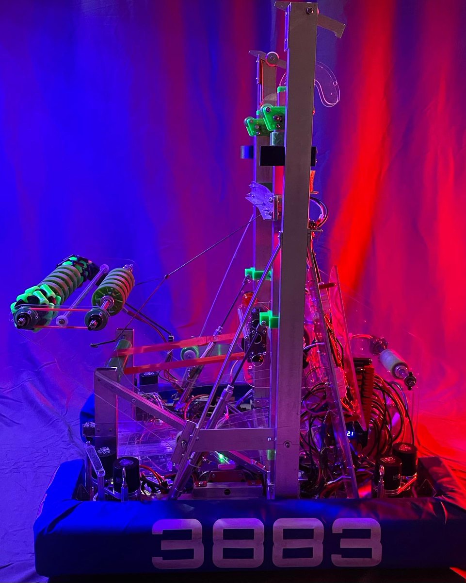 FRC3883's tweet photo. In honor of #RoboWeek, we are beyond excited to show off our 2022 #RAPIDREACT robot Vector! Come see it in at action at the Minnesota North Star Regional!
@FRCTeams @FIRSTweets
-
#firstforward #omgrobots #morethanrobots #makeitloud #FIRSTinspires #frcrapidreact #RobotReveal https://t.co/7IG1WT4tI0