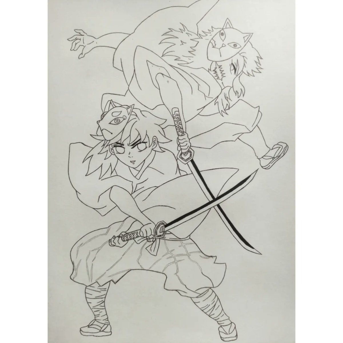 andyqueen_art's tweet photo. LINEART &amp; SKETCH
✒️Tomioka Giyuu &amp; Sabito
⚔️ Kimetsu no Yaiba

#traditionalart #artist #fanart #kimetsunoyaiba #demonslayer #demonslayerfanart #tomiokagiyuu #tomioka #sabito #waterhashira #giyuutomioka #dibujotradicional #animeart #mangaart #artetradicional #artwork #ufotable https://t.co/xhM4w3v2tl