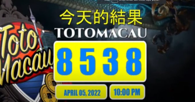 Up2date_01's tweet photo. TOTOMACAU S.4 MENARA4D 05 APRIL 2022
RESULT : 8538
SHIO : KERBAU
BAGI YANG JP SILAHKAN ISI FORM WD
DAFTAR : https://t.co/8pFf3Iwjn9
#menara4d #bandartogel #togelonline #togel #resulttotomacau #totomacaupools #keluarantotomacau https://t.co/w3GVDRSbmj