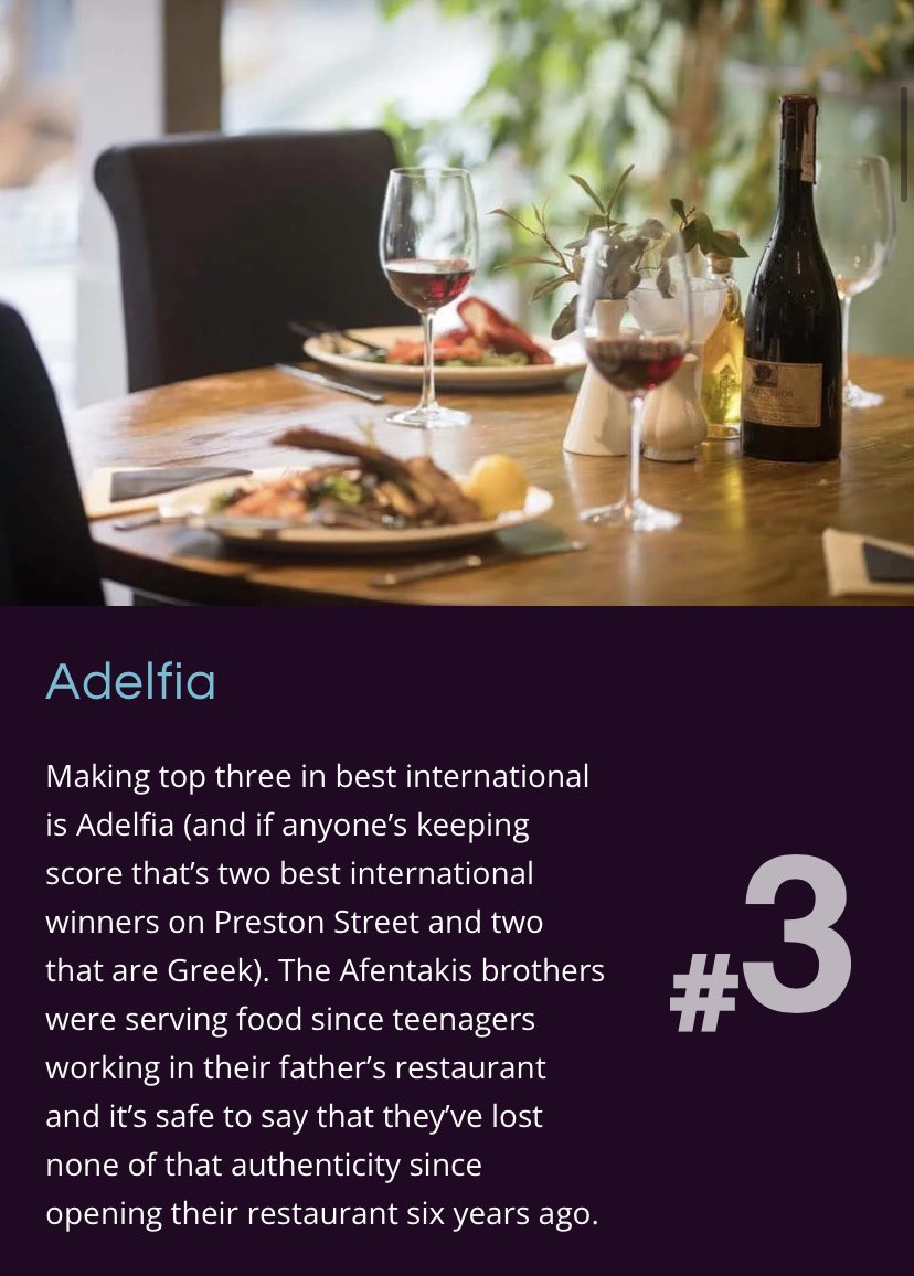 ๐ฌ๐ท A D E L F I A ๐ฌ๐ท (@adelfiabrighton) on Twitter photo Top 3 in this years <a href="/bravofoodawards/">BRAVO Awards ๐ฝ</a> in international cuisine! We are so happy and really do appreciate all the support and votes from you guys! OPA! ๐ฌ๐ท๐๐๐ฝ Top 3 in this years <a href="/bravofoodawards/">BRAVO Awards ๐ฝ</a> in international cuisine! We are so happy and really do appreciate all the support and votes from you guys! OPA! ๐ฌ๐ท๐๐๐ฝ