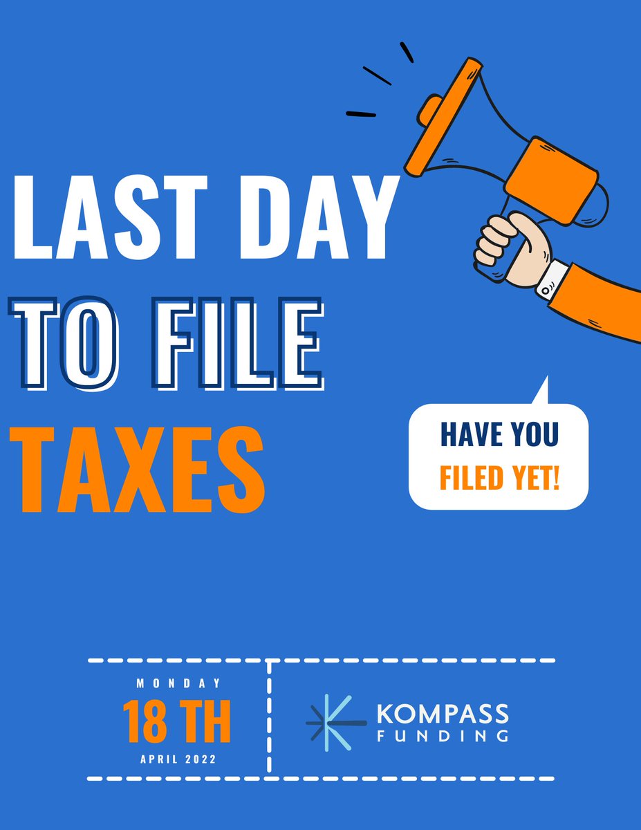 KompassFunding's tweet photo. It’s that time of the year again, have you done your taxes yet? #taxes#taxseason https://t.co/X8V2OEIIpp