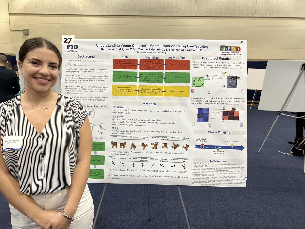 FIU Developmental Science (@devscifiu) on Twitter photo Karinna Rodriguez represented #FIUDevSvi at GSAW22 with her poster on children’s mental rotation. Congrats Karinna! <a href="/plsdlab/">FIU Project on Language and Spatial Development</a> <a href="/spruden/">Dr. Shannon Pruden</a> <a href="/FIUGradSchool/">FIU GradSchool</a> Karinna Rodriguez represented #FIUDevSvi at GSAW22 with her poster on children’s mental rotation. Congrats Karinna! <a href="/plsdlab/">FIU Project on Language and Spatial Development</a> <a href="/spruden/">Dr. Shannon Pruden</a> <a href="/FIUGradSchool/">FIU GradSchool</a>