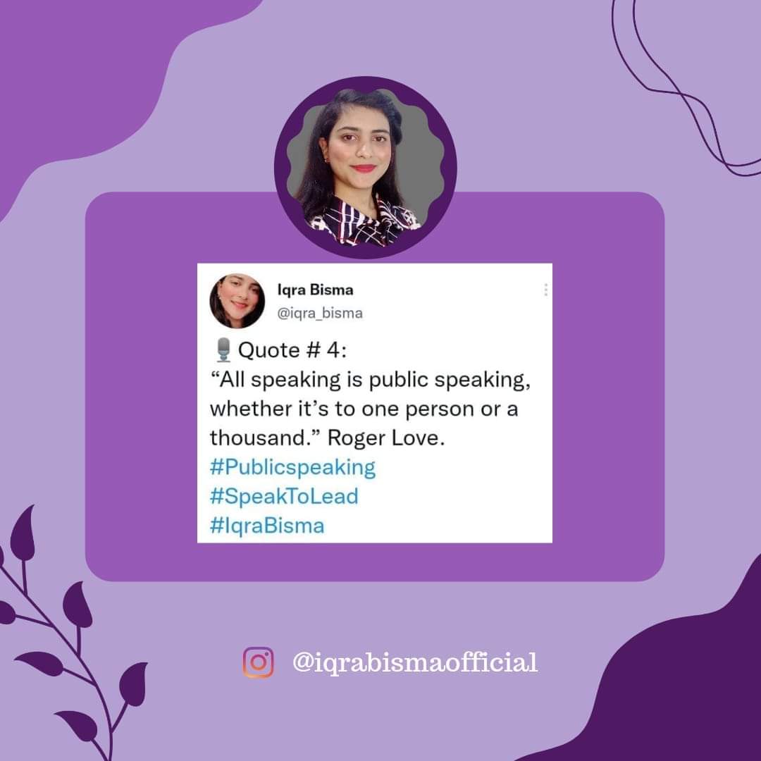 speak2Lead1's tweet photo. This statement of Roger Love means that whatever we talk about is called public speaking,
even if there is one person or a group of thousands in public, our talk will still be called public speaking
#speaktolead #publicspeaking #successtalks #communication #speaking https://t.co/yKHyhckVk1