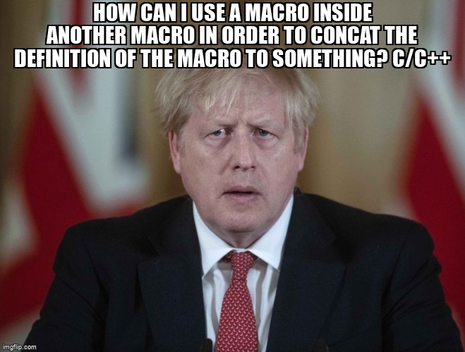 overflow_meme's tweet image. How can I use a macro inside another macro in order to concat the definition of the macro to something? C/C++ stackoverflow.com/questions/7175… #macros #cpreprocessor #concatenation #c
