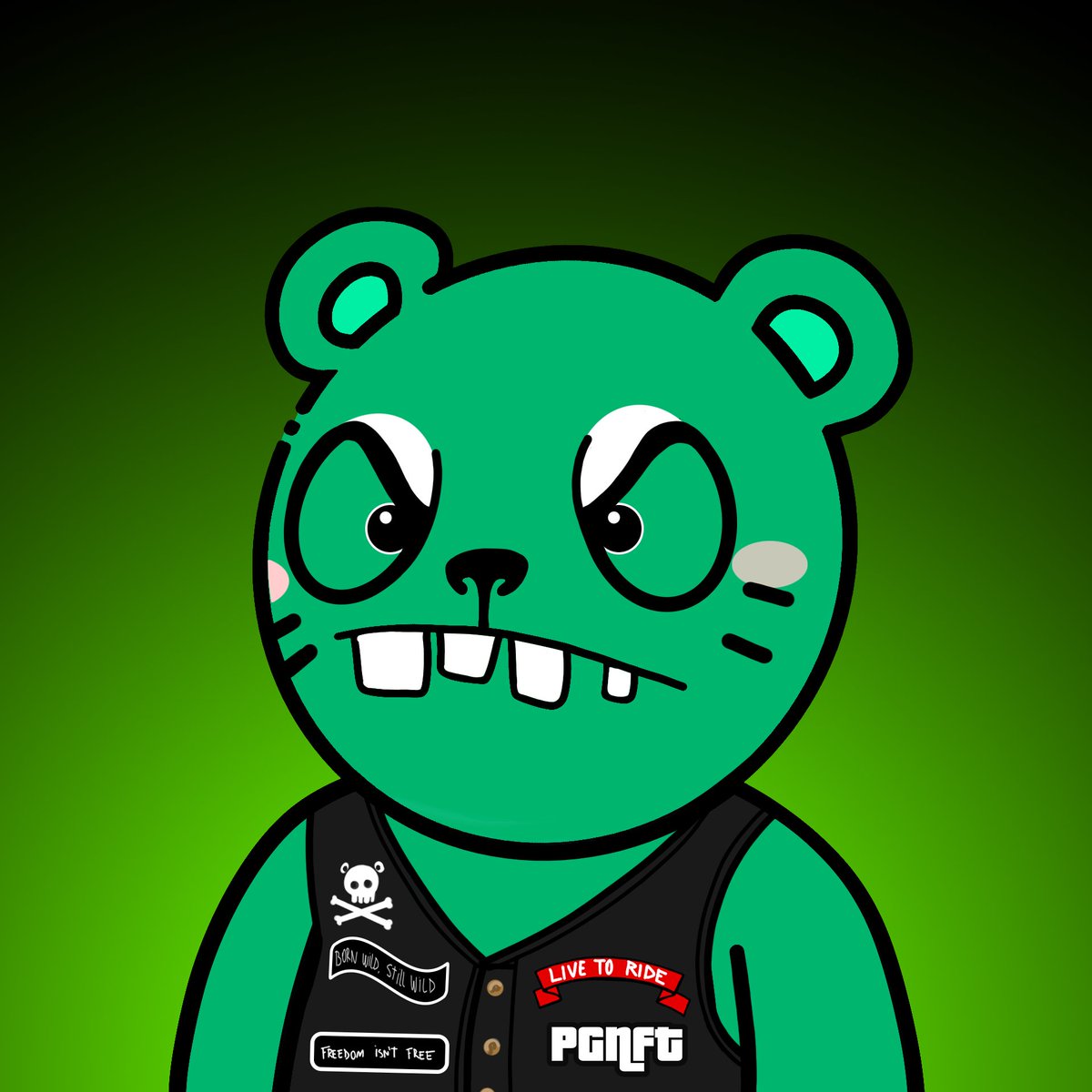 PandaGangNFT's tweet photo. Meet Gang Member #58

Background: Mutant 
Skin: Zombie
Eyes: Sinister
Mouth: Goofy
Clothes: Biker Vest

Mint yours at https://t.co/KUamKhAwNm
1st 1000 mints at 0.01 ETH

#PGNFT #NFTs #NFTproject #NFTdrops #Nftmint #NFTMinting #nftcollector #NFTCommunity https://t.co/cOBXlJ5Ed7