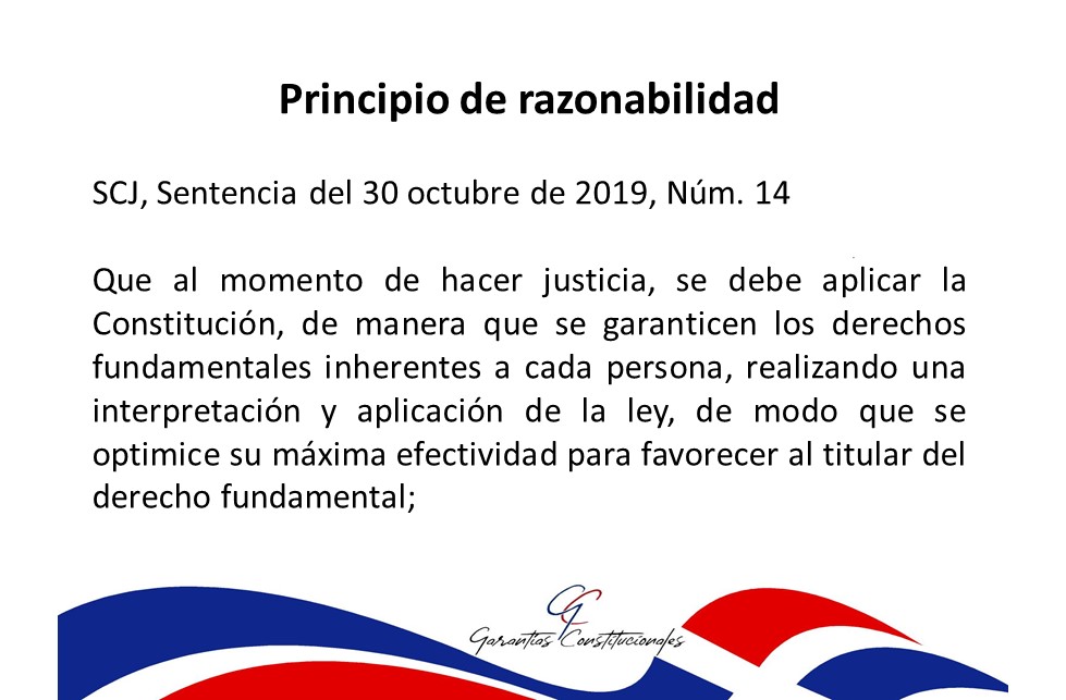 Constitucional0's tweet photo. SCJ: Principio de Razonabilidad

Sentencia núm. 14 del 30 de octubre de 2019 https://t.co/2no4NJIbTC